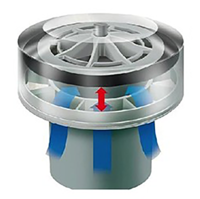 DURGO VALVOLA DI AERAZIONE IN ABS D.50/4