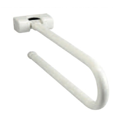 MANIGLIONE BARRA DI SOSTEGNO RIBALTABILE CM.80 VERNICIATO BIANCO