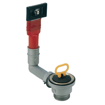 PILETTA LIRA DA LAVELLO INOX 11/2''x70 CON TROPPOPIENO ART.1711.008