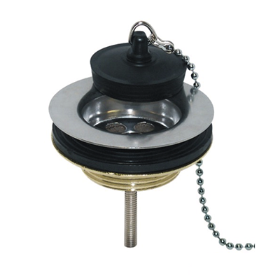 PILETTA OTTONE/INOX PER LAVELLO 1.1/4X80 ART.34.625.5
