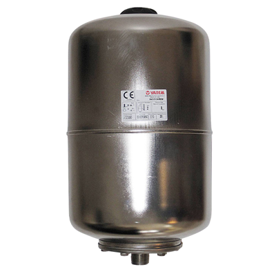 POLMONE IN ACCIAIO INOX VAREM DA LITRI 20 VERTICALE DIAMETRO 1