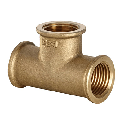 TEE OTTONE FILETTO CONICO 1.1/2 IBP