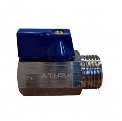 VALVOLA A SFERA MINI MASCHIO FEMMINA Ø 1/2 BLU