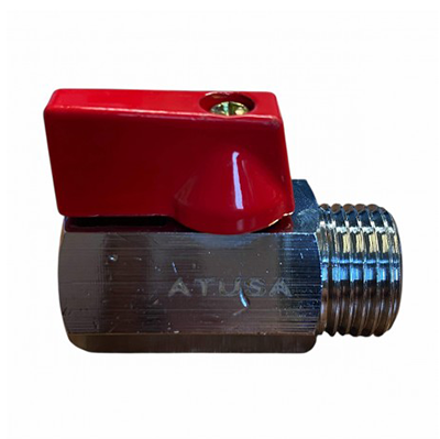 VALVOLA A SFERA MINI MASCHIO FEMMINA Ø 1/2 ROSSA